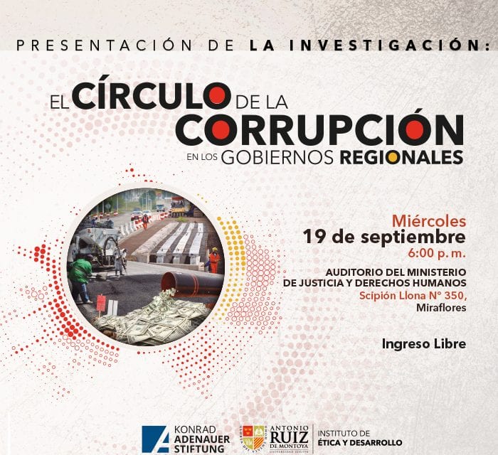 IED presenta investigación sobre corrupción en gobiernos regionales
