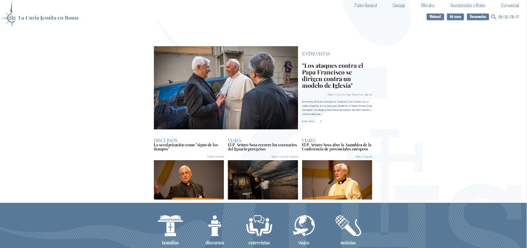 Nueva página web de la Curia Jesuita en Roma