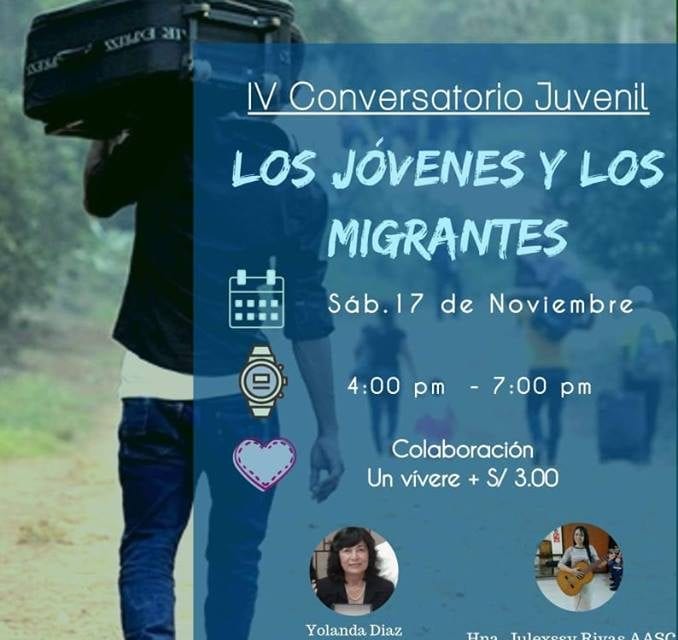 Centro Loyola Chiclayo organiza Conversatorio juvenil sobre migración