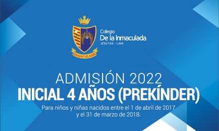 Colegio de la Inmaculada abre proceso de admisión Prekínder 2022