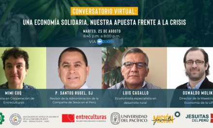 Jesuitas del Perú organizan conversatorio sobre crisis actual y economía solidaria