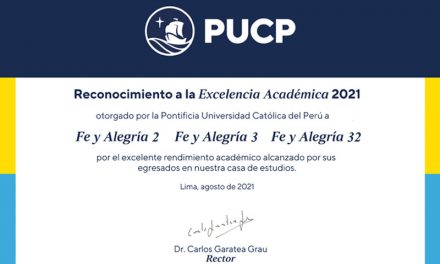 PUCP reconoce a tres colegios de Fe y Alegría por su excelencia académica