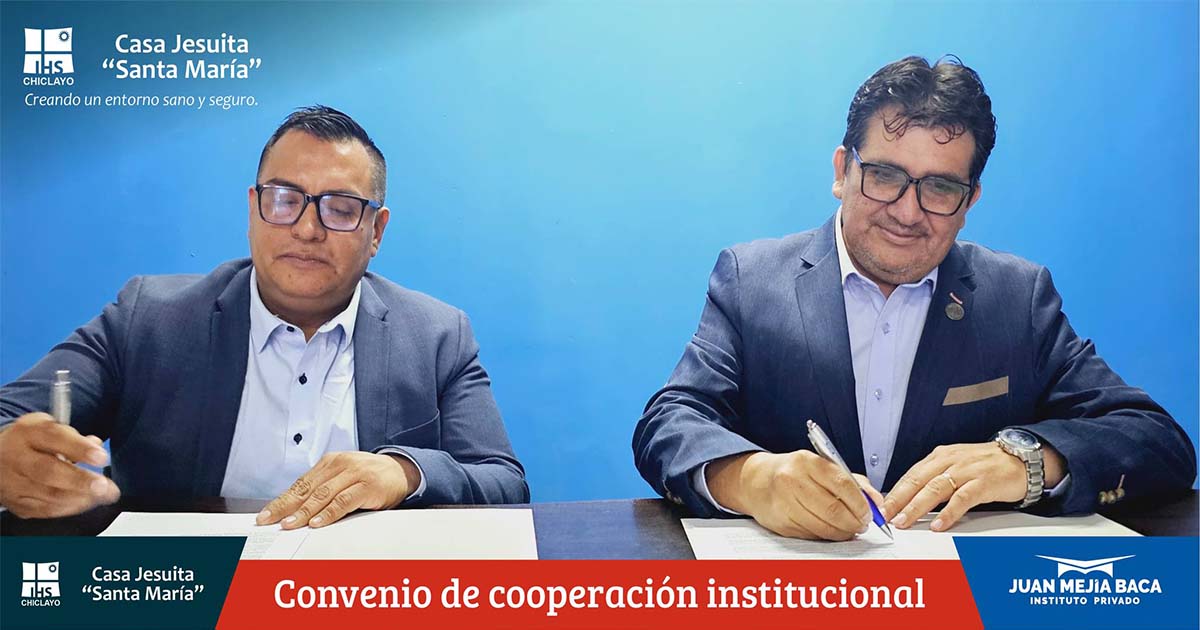 Casa jesuita de Chiclayo firma convenio de cooperación  institucional