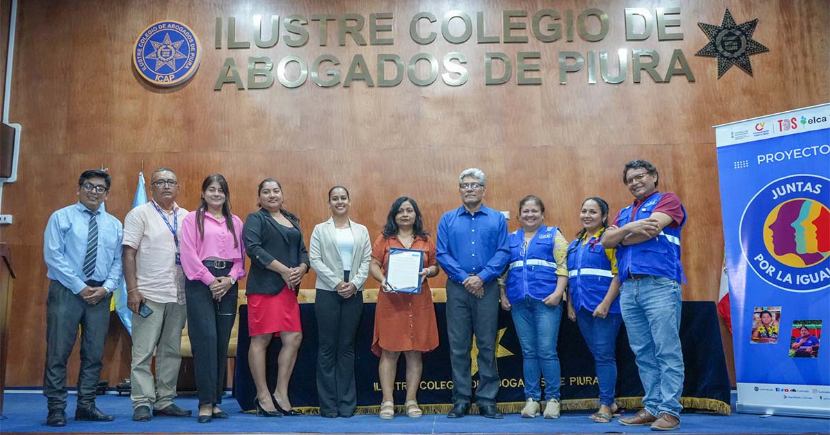 Colegio de Abogados de Piura y Cutivalú firman convenio para promover empoderamiento de las mujeres