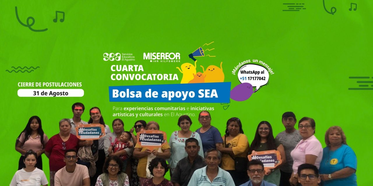 Servicios Educativos El Agustino lanza cuarta convocatoria de Bolsa de apoyo 