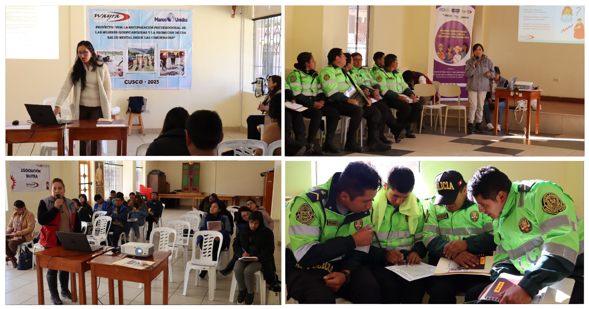 Asociación Wayra realiza talleres de capacitación en temas de violencia  