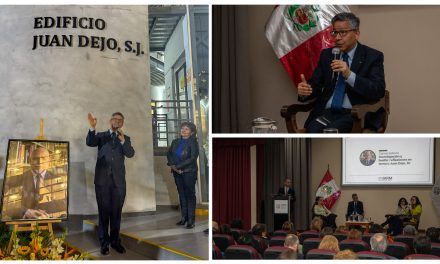 Develamiento del nombre del Edificio Juan Dejo SJ en la UARM  