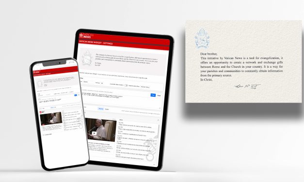 Un widget con las últimas noticias e imágenes del Papa