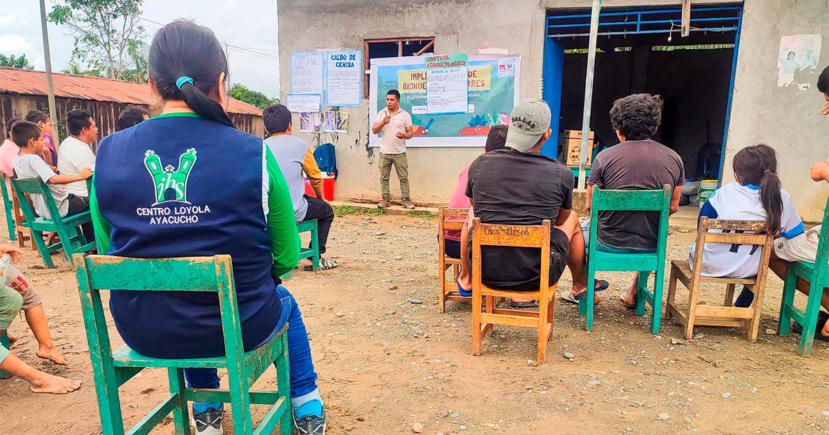 Centro Loyola Ayacucho impulsa implementación de biohuertos familiares