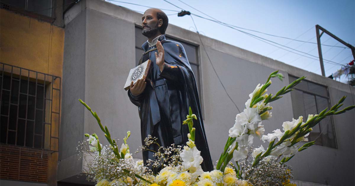 Procesión de San Ignacio de Loyola en El Agustino